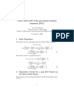 Ebers-Moll Model of The PNP Bipolar Junction Transistor (BJT)