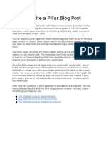 Pillar Page Blog Post Template