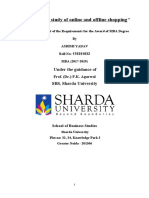 DISSERTATION Report On Comparative Study of Online and Offline Shopping