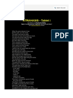 Atrahasis - Tablet I: Registration-Inscripción