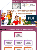 1.1 Physical Quantities & Units 1.2 Scalars and Vectors: (1 Hour) (2 Hours)