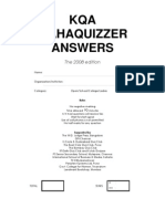 KQA Mahaquizzer Answers: The 2008 Edition