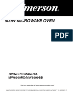 900W Microwave Oven: Owner'S Manual