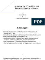 Seismic Performance of Multi-Storey RCC Building With Floating Columns