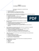 Accounting For Business Combinations: Multiple Choice