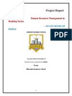 Human Resource Management in Banking Sector in STATE BANK of INDIA by Prince