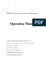 Operation Manual: MG-880 Semi-Automatic Stretch Blow Molding Machine