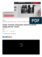 Yeoh: Family Disputes Behind Some Child Abuse Cases: 14th April, Menara Star, PJ