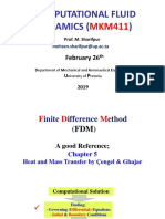 Computational Fluid Dynamics : February 26