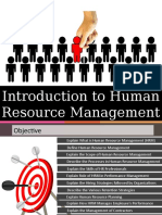 Introduction To Human Resource Management