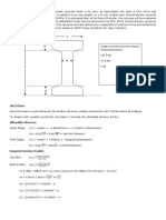 Flexural Design of Prestressed Beams Using Elastic Stresses Example