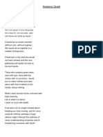 Keeping Quiet PDF