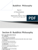 Section B: Buddhist Philosophy: A Presentation by Mahendra Ratna Shakya