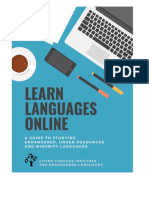 Learn Languages Online A Guide To Studying Indigenous Under Resourced and Minority Languages PDF