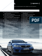 BMW M5-Saloon Standard Specification November 2017