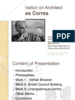 Presentation On Architect: Charles Correa