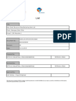 0186-LIS-CMI-033-054-0020 - Rev04 - Main Steel Structure Manufacturing Item List