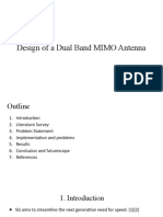 Design of A Dual Band MIMO Antenna