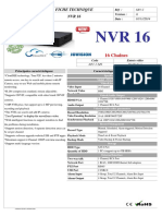 16 Chaînes: Fiche Technique NVR 16