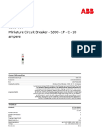 Miniature Circuit Breaker - S200 - 1P - C - 10 Ampere: Product-Details