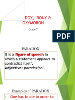 PARADOX, IRONY & OXYMORON - Odp