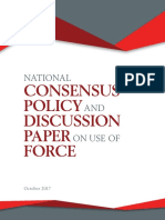 National Consensus Policy On Use of Force