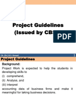 Project Guidelines (Issued by CBSE) : CA. (DR.) G.S. Grewal