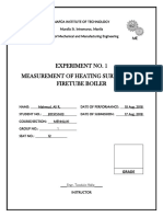 Experiment No. 1 Measurement of Heating Surface of A Firetube Boiler