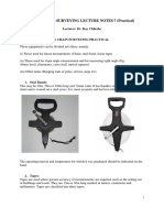 Dic 230 Land Surveying Lecture Notes 7 (Practical) : Lecturer: Dr. Roy Chileshe