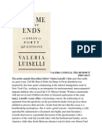 Tell Me How It Ends: An Essay in Forty Questions Was: Valeria Luiselli