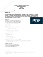 Cookery NC Ii: Prepare Hot Meals (Coc 1) Preparing Meat Dishes (5 Days) Study Guide