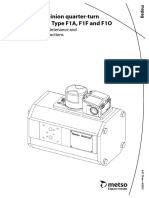 Rack and Pinion Quarter-Turn Actuators - Type F1A, F1F and F1O