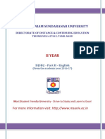 Manonmaniam Sundaranar University: Ii Year