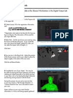 Skanect 3D Scanning Quickstart Guide: in A+D 235A