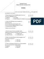 Physics: University of Luzon College of Education Laboratory School