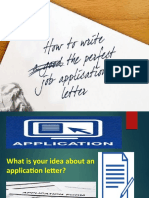 APPLICATION Letter Writing Powerpoint