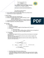 Luciano Millan National High School: A Semi-Detailed Lesson Plan in Mathematics 9 I. Learning Objectives