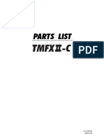 Parts List TMFXII-C PDF