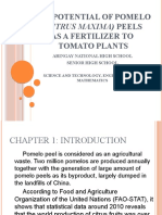 The Potential of Pomelo (Citrus Maxima) Peels As A Fertilizer To Tomato Plants