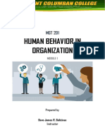 Human Behavior (Module 1)