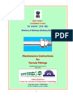 Maint Instructions For Ferrule Fittings