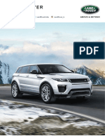 Range Rover Evoque Spec sheet-MY18