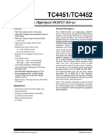 TC4451/TC4452: 12A High-Speed MOSFET Drivers