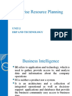 Enterprise Resource Planning: UNIT-2 Erp and Technology