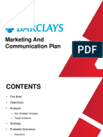 Marketing and Communication Plan