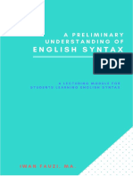 English Syntax Book