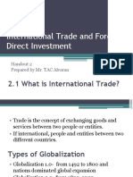 International Trade and Foreign Direct Investment