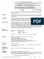 Liquip Monitor For Overfill and Grounding: Data Sheet Part N°: Pd501 Series Title