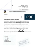 Industrial Liaison: Student Industrial Attachment For 2019-2020