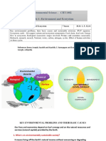 Environmental Science - CHY1002 Module-1: Environment and Ecosystem